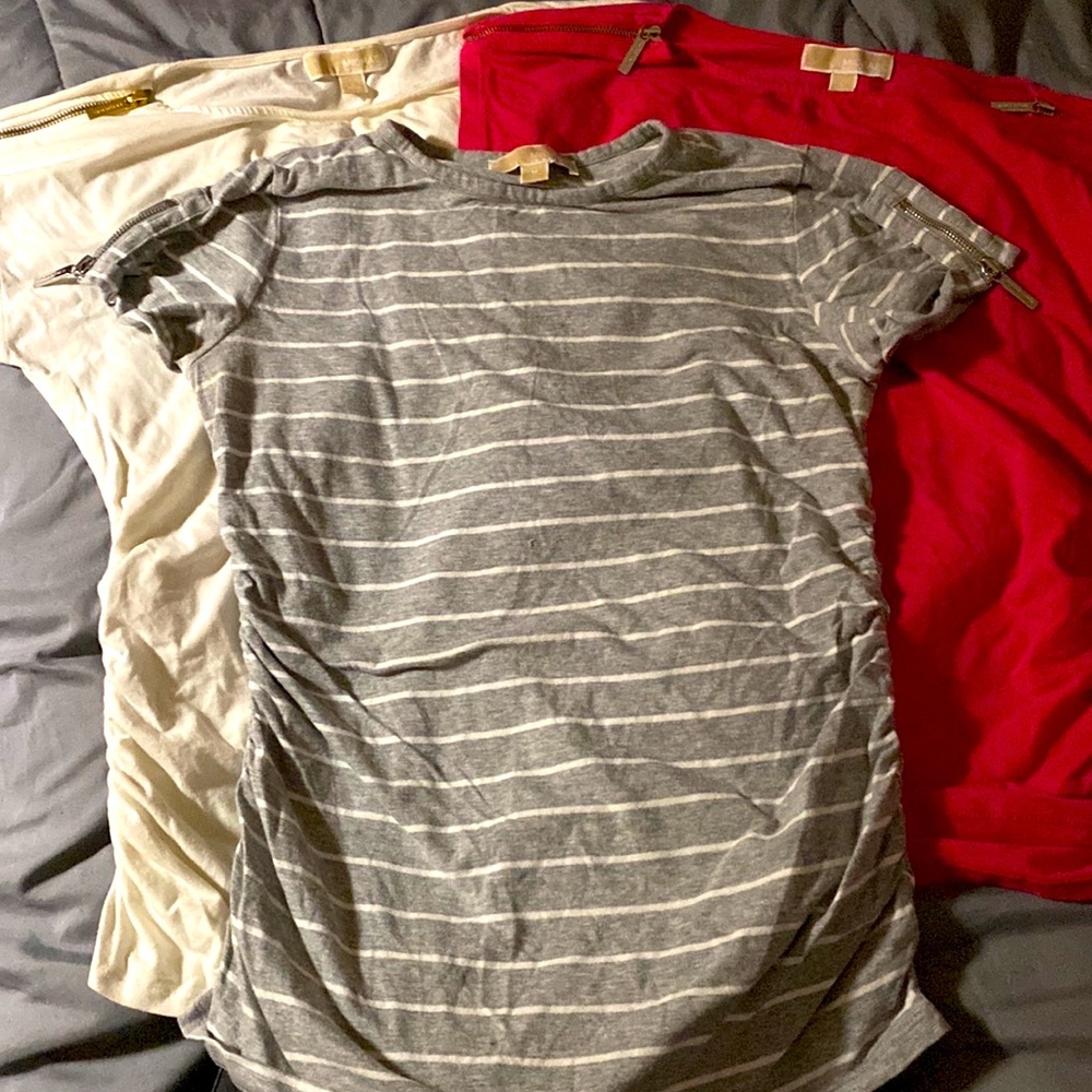 Lot of 3 Michael Kors short sleeve tops